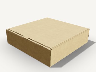 披萨盒样机 3D 效果