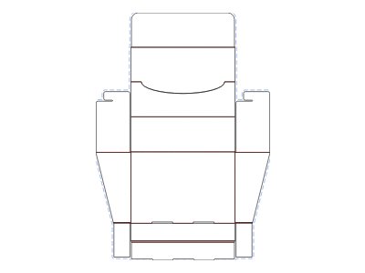 斜面展示盒样机 3D 效果