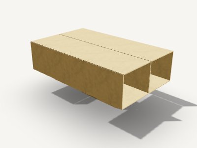 6瓶装手提盒·250×152×62 3D 效果