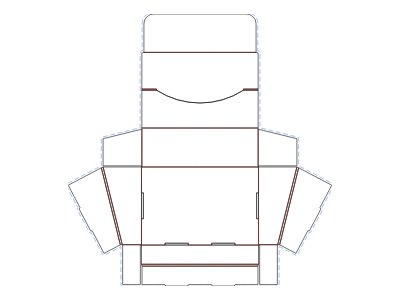 零售展示盒 3D 效果
