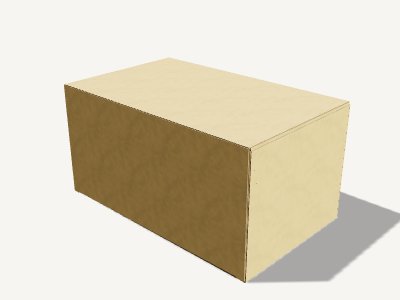 插口式产品盒 3D 效果